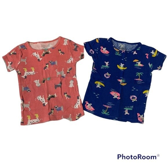 Disney Carter's Old Navy Girls Lots of 4 Mix & No Match Pajamas Size 2T - Picture 2 of 5